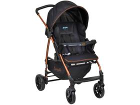 Carrinho de Bebe Berço Passeio Burigotto Ecco Preto Cobre