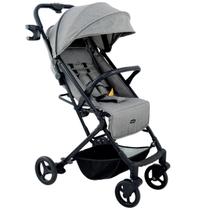 Carrinho de Bebe Berço Passeio Galzerano Kira Cinza