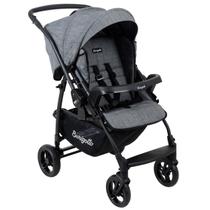 Carrinho de Bebe Burigotto Reversivel Rio K 22 Mesclado Preto