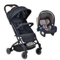 Carrinho De Bebê Burigotto Travel System Zap Com Bebê Conforto Touring X Cappuccino Preto