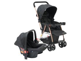 Carrinho de Bebê com Barra Reversível + Bebê Conforto Maxi Baby Youturn até 15kg