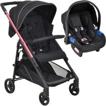 Carrinho de Bebe com Bebe Conforto Burigotto Tak Metal Rose Carrinho de Bebe com Bebe Conforto Burigotto Tak Metal Rose