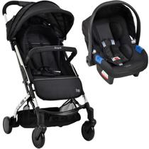 Carrinho de Bebe com Bebe Conforto Burigotto Zap Metal Prata Carrinho de Bebe com Bebe Conforto Burigotto Zap Metal Prata