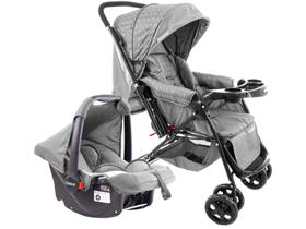 Carrinho de Bebê com Bebê Conforto Cosco