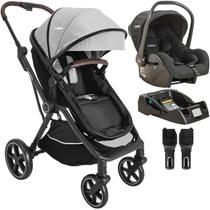 Carrinho de Bebe com Bebe Conforto e Base Kiddo Nomad Grafite Carrinho de Bebe com Bebe Conforto e Base Kiddo Nomad Grafite