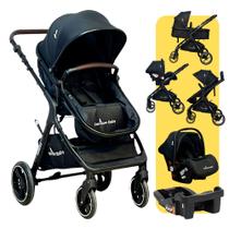 Carrinho De Bebê Com Bebê Conforto Moisés Até 15 Kg Premium Baby Travel System