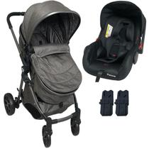 Carrinho de Bebe com Bebe Conforto Passear Baby Ares Chocolate