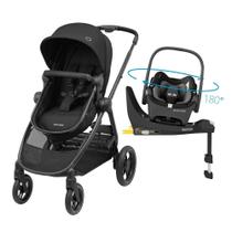 Carrinho de Bebê com Bebê Conforto Travel System Anna³ Trio Isofix Maxi-Cosi Essential Black