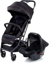 Carrinho de Bebê com Bebê Conforto, Travel System Minny Duo, Preto Absoluto - Cosco