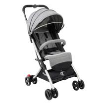 Carrinho de bebe compacto it metal prata - burigotto