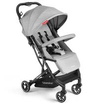Carrinho De Bebê Compacto Suporta Até 15Kg assento reclinável Cinto de 5 Pontos OPPA Cinza Fisher Price BB422