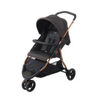 Carrinho de Bebê CR3 Gray Cobre Dobrável 3 Rodas Burigotto