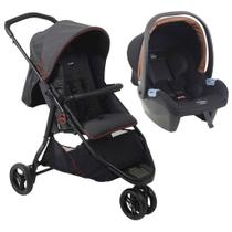 Carrinho De Bebê Cr3 Gray Red E Bebê Conforto Materna