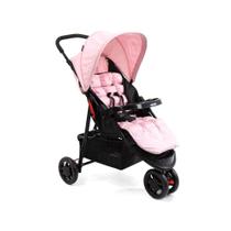 Carrinho de Bebê Delta 3 Rodas Rosa Mescla Voyage