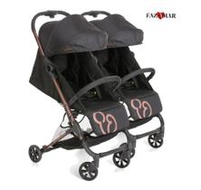 Carrinho de bebê duolee duo preto cobre dptc - glazerano - Galzerano