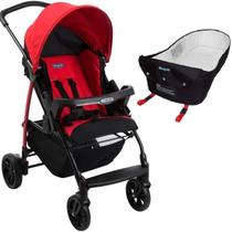 Carrinho de Bebe e Ninho Burigotto Ecco Red Vermelho Carrinho de Bebe e Ninho Burigotto Ecco Red Vermelho