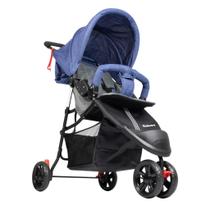 Carrinho De Bebê EasyGo Com Cesto 3 Rodas Até 15kg KaBaby - Azul Carrinho De Bebê EasyGo Com Cesto 3 Rodas Até 15kg KaBaby - Azul