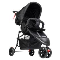 Carrinho De Bebê EasyGo Com Cesto 3 Rodas Até 15kg KaBaby - Preto Carrinho De Bebê EasyGo Com Cesto 3 Rodas Até 15kg KaBaby - Preto
