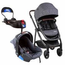 Carrinho de Bebê Epic Trio cor Black Deep Infanti