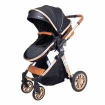 Carrinho de Bebê Europeu 3 em 1 Ares Plus Preto - Passear