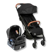 Carrinho de bebe eva essential black + bebe conforto citi + base - maxi cosi