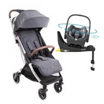 Carrinho de Bebê Eva Luxe Grey Trio Isofix 360 Maxi Cosi