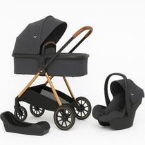 Carrinho de Bebê Florence Com Bebê Conforto e Base Veicular Preto Estrutura Golden Reclinável 15Kg Carrinho de Bebê Florence Com Bebê Conforto e Base Veicular Preto Estrutura Golden Reclinável 15Kg