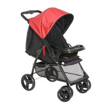 Carrinho De Bebê Galzerano 1040PTR San Remo Preto E Vermelho