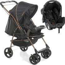 Carrinho de Bebe Galzerano Milano Bebe Conforto Preto Cobre Carrinho de Bebe Galzerano Milano Bebe Conforto Preto Cobre