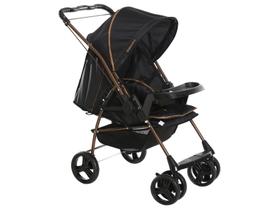Carrinho De Bebê Galzerano Milano Reversível Iii 1018 Até 15kg Preto Carrinho De Bebê Galzerano Milano Reversível Iii 1018 Até 15kg Preto