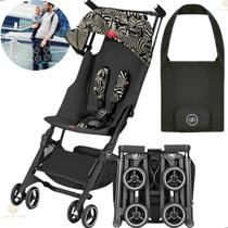 Carrinho de Bebê Gb Pockit All Terrain Desert Night Com Bolsa de Transporte