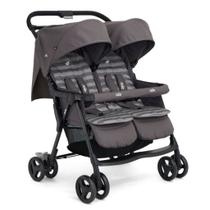 Carrinho de Bebe Gêmeos Cinza Aire Twin Joie Até 15Kg