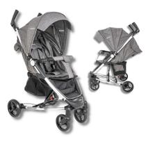 Carrinho de bebe helios ii melange grafite - kiddo Carrinho de bebe helios ii melange grafite - kiddo
