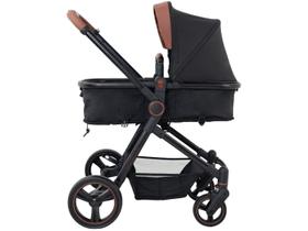 Carrinho de Bebê Ivy Black Berço-Passeio e Moisés Galzerano