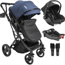 Carrinho de Bebe Kiddo Vox II Bebe Conforto Colinho Base Marinho Carrinho de Bebe Kiddo Vox II Bebe Conforto Colinho Base Marinho