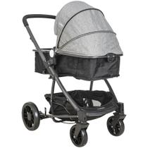 Carrinho de Bebê Kiddo Winner II Preto-Cinza