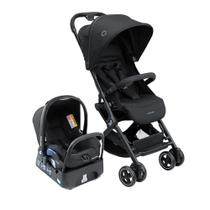 Carrinho de Bebê Lara² TS Com Bebê Conforto E Base Maxi Cosi Preto