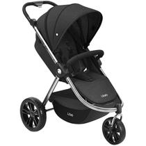 Carrinho de Bebê Litet 0-15 kg Jogger Sway Preto 3 Rodas Leve e Compacto