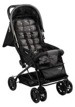Carrinho De Bebê Luck Voyage Preto Capota Retrátil Com Visor