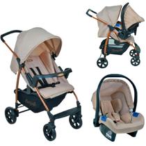 Carrinho De Bebe Luxo De Paseio Burigotto Ecco Travel System