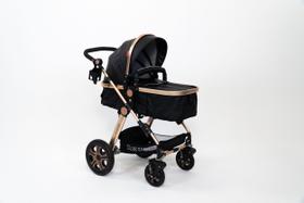 Carrinho de Bebê Luxo Preto Club Baby C/ Alça Selo Inmetro Envio Rápido Carrinho de Bebê Luxo Preto Club Baby C/ Alça Selo Inmetro Envio Rápido