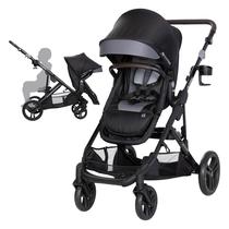 Carrinho de bebê modular Baby Trend Morph de solteiro para duplo, preto Carrinho de bebê modular Baby Trend Morph de solteiro para duplo, preto