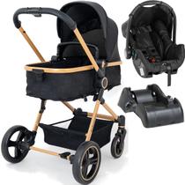 Carrinho de Bebe Moises Bebe Conforto Base Galzerano Ivy Gold