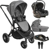 Carrinho de Bebe Moises Bebe Conforto Base Kiddo Sunny Grafite Carrinho de Bebe Moises Bebe Conforto Base Kiddo Sunny Grafite