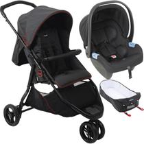 Carrinho de Bebe Moises Bebe Conforto Burigotto CR3 22 Gray Red