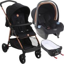 Carrinho de Bebe Moises com Bebe Conforto Burigotto Lui Cobre Carrinho de Bebe Moises com Bebe Conforto Burigotto Lui Cobre