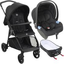 Carrinho de Bebe Moises com Bebe Conforto Burigotto Lui Grafite Carrinho de Bebe Moises com Bebe Conforto Burigotto Lui Grafite