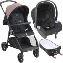 Carrinho de Bebe Moises com Bebe Conforto Burigotto Lui Rose Carrinho de Bebe Moises com Bebe Conforto Burigotto Lui Rose