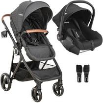 Carrinho de Bebe Moises com Bebe Conforto Colinho Kiddo Cosmos Preto Carrinho de Bebe Moises com Bebe Conforto Colinho Kiddo Cosmos Preto