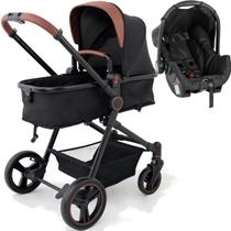 Carrinho de Bebe Moises com Bebe Conforto Galzerano Ivy Black Carrinho de Bebe Moises com Bebe Conforto Galzerano Ivy Black